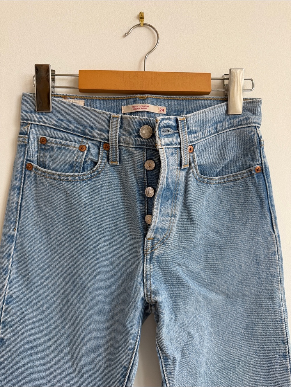 Levi's Light Blue Straight Leg Jeans